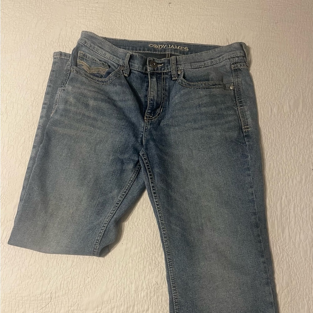 Cody James Men's Straight Jeans - Light Blue